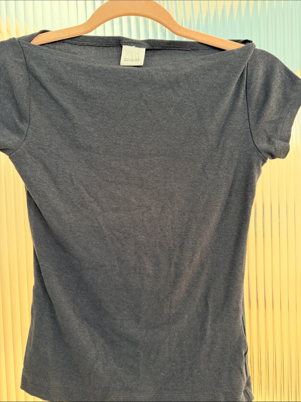 Zara Women's Charcoal Short Sleeve Tee